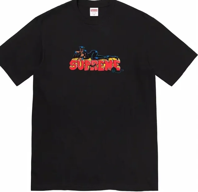 Pattern White T-shirt Cartoon M Sleeve Black L 22FW Printed Letter Week XL Catwoman Tee and Short S 0728
